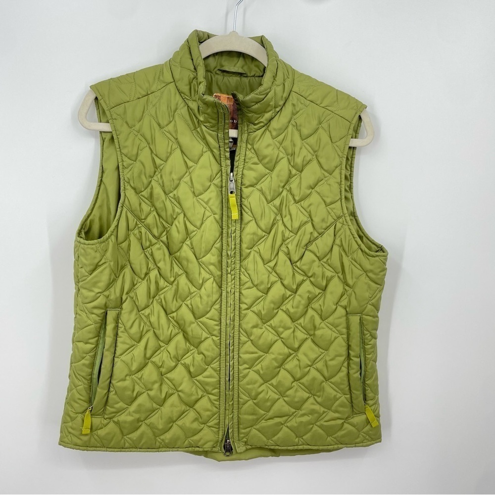 Royal Robbins Quilted Vest Women's Large Regular Puffer Full Zip Outerwear Green